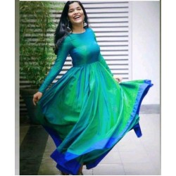 Morpinchh color South Indian anarkali gown